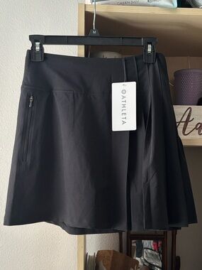 Athleta Fairway Pleated Black Skort